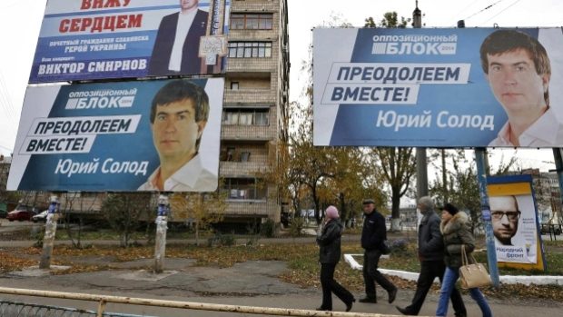 Lidé ve Slavjansku věštinou volili proruský Opoziční blok
