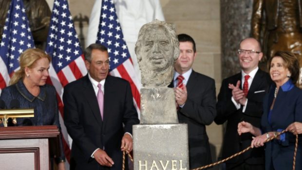 V sídle amerického Kongresu byla odhalena busta Václava Havla