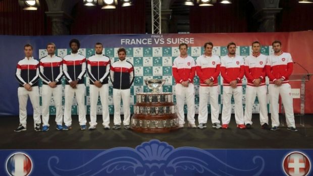 Ve finále Davis Cupu se utkají Francie a Švýcarsko