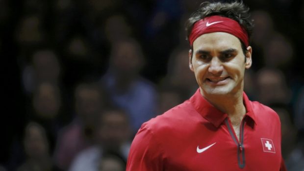 Rozhodující třetí bod ve finále Davis Cupu získal pro Švýcarsko Roger Federer