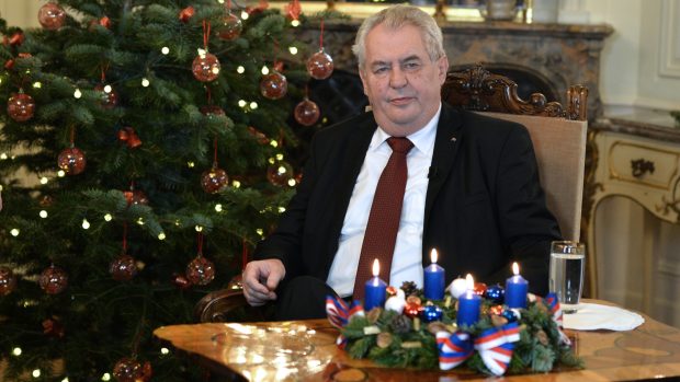 Vánoční projev prezidenta Miloše Zemana  v Lánech