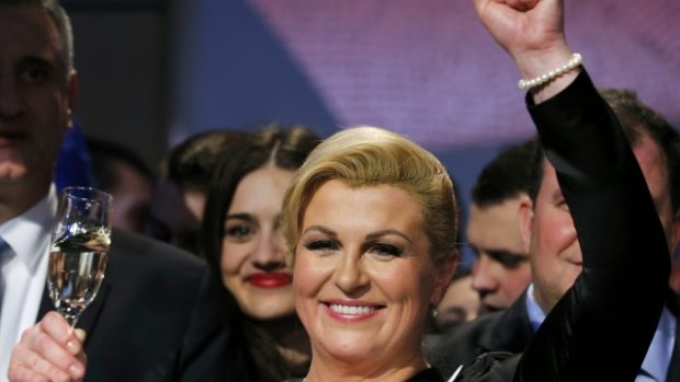Kolinda Grabarová Kitarovičová se stala první chorvatskou prezidentkou