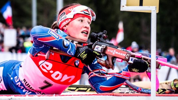 Veronika Vítková udělala na střelnici při sprintu v Ruhpoldingu tři chyby