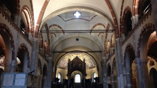 Kaple svatého Zikmunda v Miláně, kde byl Karel IV. korunován králem Lombardie