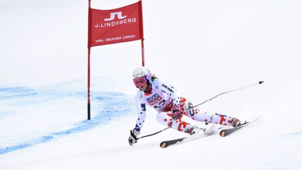 Kateřina Pauláthová je po polovině obřího slalomu sedmnáctá