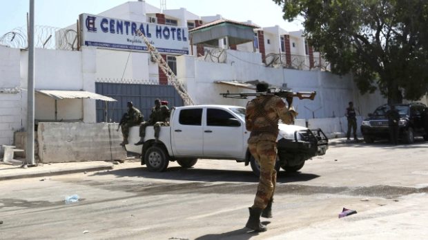 Hotel Central v Mogadišu se minulý týden stal terčem útoku islámských radikálů