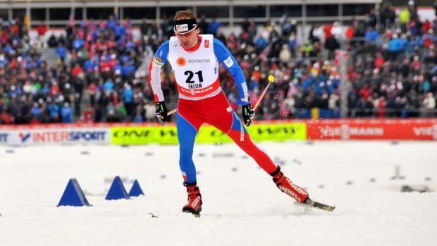 Lukáš Bauer na mistrovství světa ve Falunu v závodu na 15 km volně