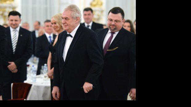 Prezident Miloš Zeman, Jindřich Forejt a Vratislav Mynář