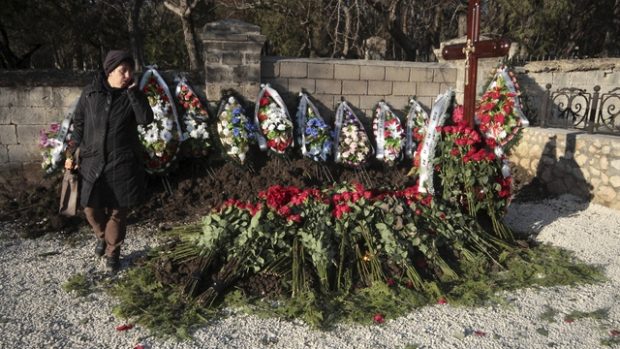 Neoznačený hrob, v němž je údajně pohřben Viktor Janukovyč mladší