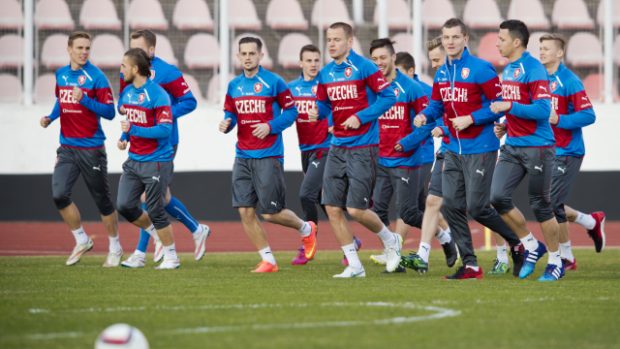 Fotbalisté se připravují na sobotní kvalifikační duel s Lotyšskem