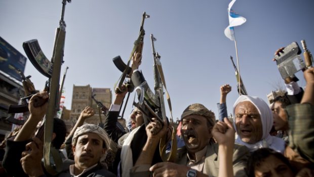 Povstalci z šíitského ozbrojeného hnutí Húthíů