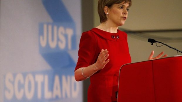 Předsedkyně Skotské národní strany Nicola Sturgeonová