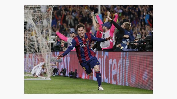 Lionel Messi se postaral o první dva góly Barcelony v semifinále s Bayernem