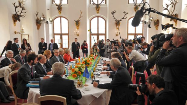 Jednání ministrů vnitra 6 zemí EU na zámku Moritzburk