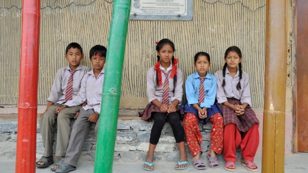 Namasté Nepál postavilo první bambusovou školu ve vesnici Anaikot