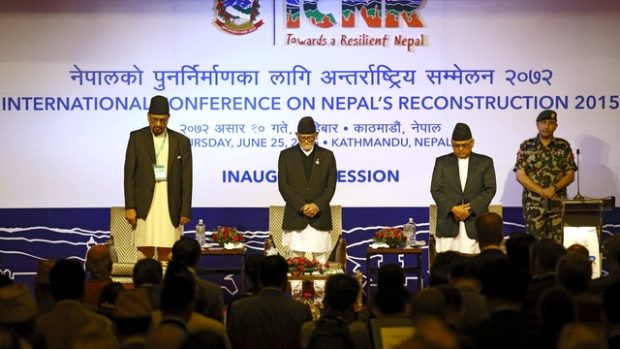 Dárcovská konference zástupců zemí a mezinárodních organizací na pomoc Nepálu se uskutečnila v Káthmándú