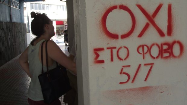 Atény před referendem o přijetí, nebo nepřijetí podmínek věřitelů