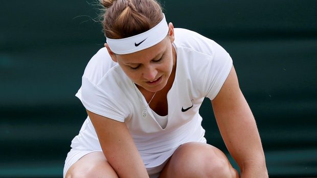 Lucie Šafářová na letošním Wimbledonu skončila