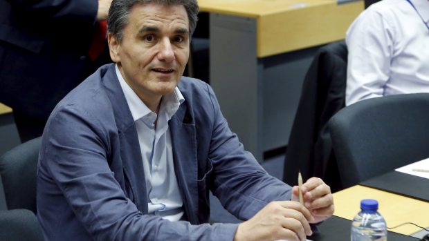 Řecký ministr financí Euklidis Tsakalotos na jednáním eurozóny