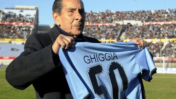 Bývalý uruguayský fotbalista Alicides Ghiggia, střelec vítězného gólu v rozhodujícím utkání mistrovství světa v roce 1950