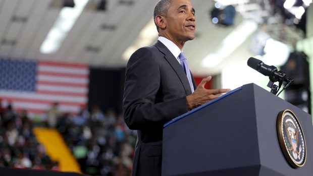 Americký prezident Barack Obama při projevu v Nairobi v Keni