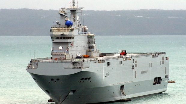 Vojenská loď Mistral, kterou Francie Rusku nedodá