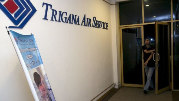 Kancelář indonéské letecké společnosti Trigana v Jakartě