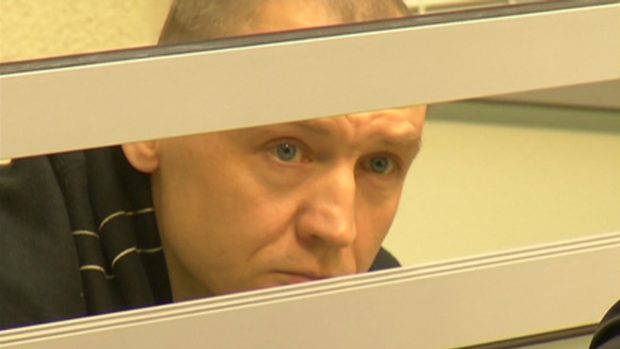 Estonský policejní důstojník Eston Kohver při soudním řízení