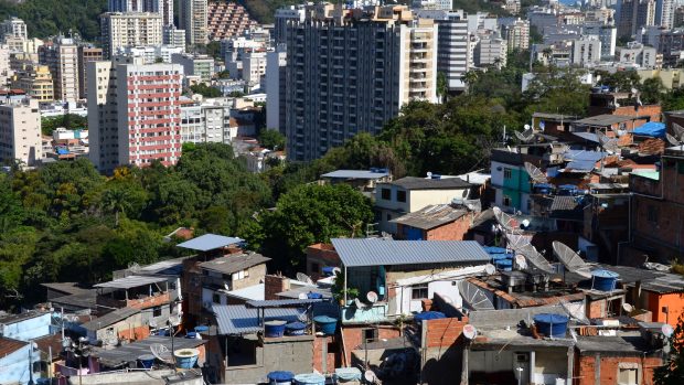 Rozdíl mezi bohatými a chudými v Riu de Janeiru