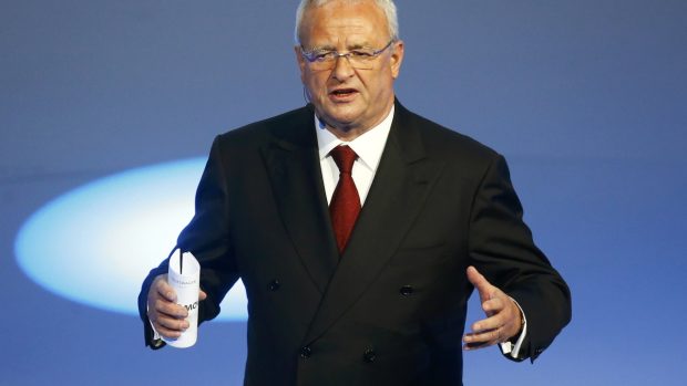 Šéf koncernu VW Martin Winterkorn na autosalonu ve Frankfurtu