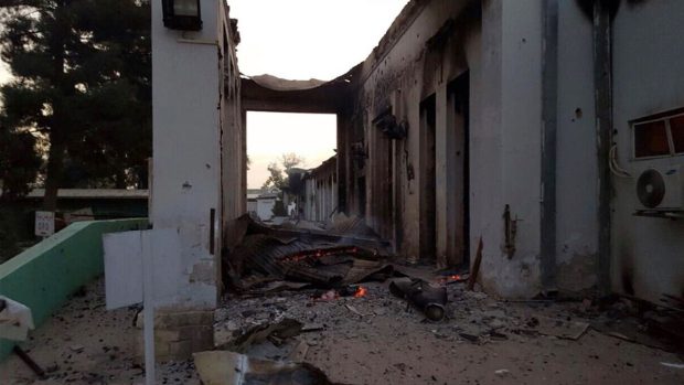 Nemocnice Lékařů bez hranic v afghánském Kunduzu po bombardování