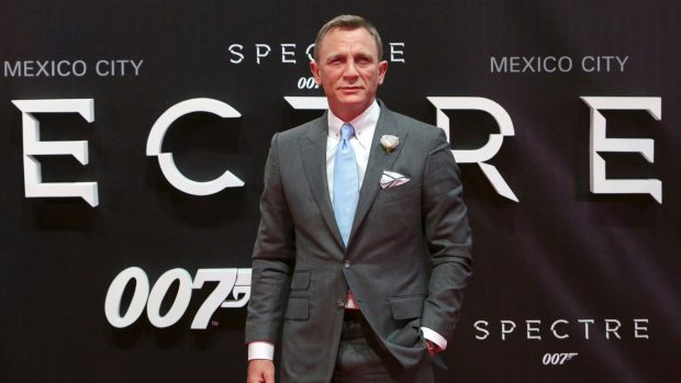 Herec Daniel Craig, představitel agenta 007 Jamese Bonda, na premiéře filmu Spectre v Mexico City