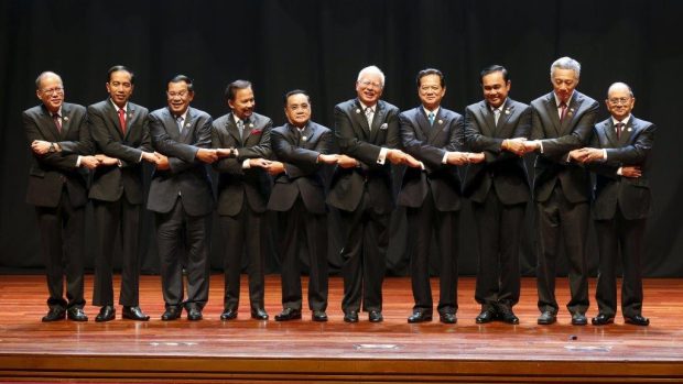 Lídři členských států ASEAN na summitu v Malajsii