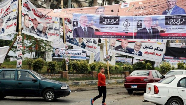 Předvolební plakáty v Egyptě