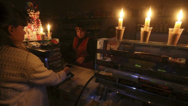 Výpadek elektřiny na Krymu