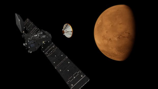 Modul Schiaparelli míří k Marsu