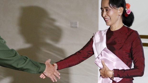 Nositelka Nobelovy ceny za mír Do Aun Schan Su Ťij