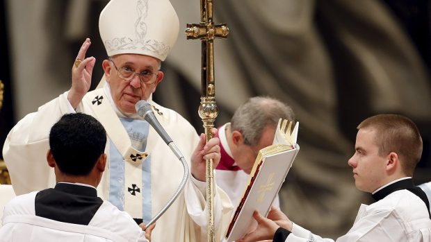 Papež František dnes sloužil mši za mír v bazilice svatého Petra