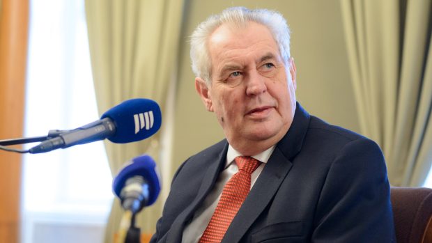 Prezident České republiky Miloš Zeman v Interview Plus