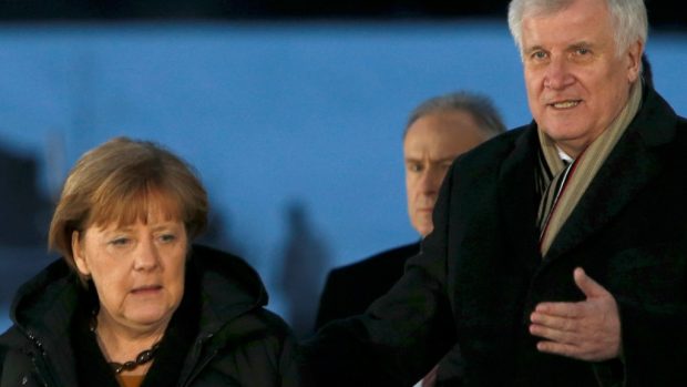 Německá kancléřka Angela Merkelová a předseda CSU a bavorský premiér Horst Seehofer v letovisku Wildbad Kreuth