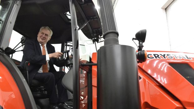 Prezident Miloš Zeman v Brně navštívil společnost Zetor Tractors