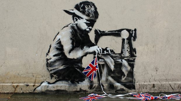 Banksyho Otrocká práce