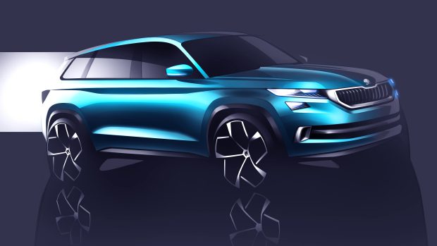 Návrh nového SUV ŠKODA VisionS