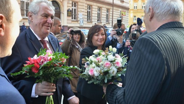 Prezident Miloš Zeman s manželkou Ivanou na návštěvě Plzeňského kraje