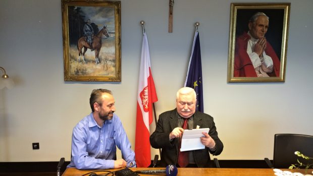 Bývalý polský prezident Lech Walesa poskytl exkluzivní rozhovor zpravodaji ČRo Vítu Pohankovi
