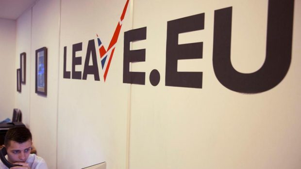 Kampaň za to, aby Velká Británie opustila Evropskou unii (ilustrační foto)