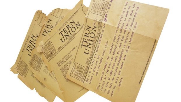 Historické telegramy (ilustrační foto)