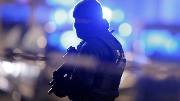 Zásah belgické policie na předměstí Schaerbeek