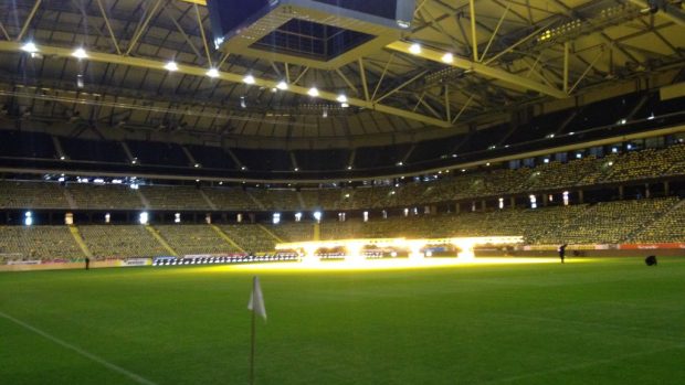 Fotbalová Friends Arena ve Stockholmu