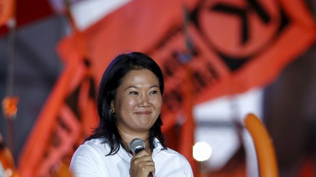 Kandidátka na prezidentku Peru Keiko Fujimoriová